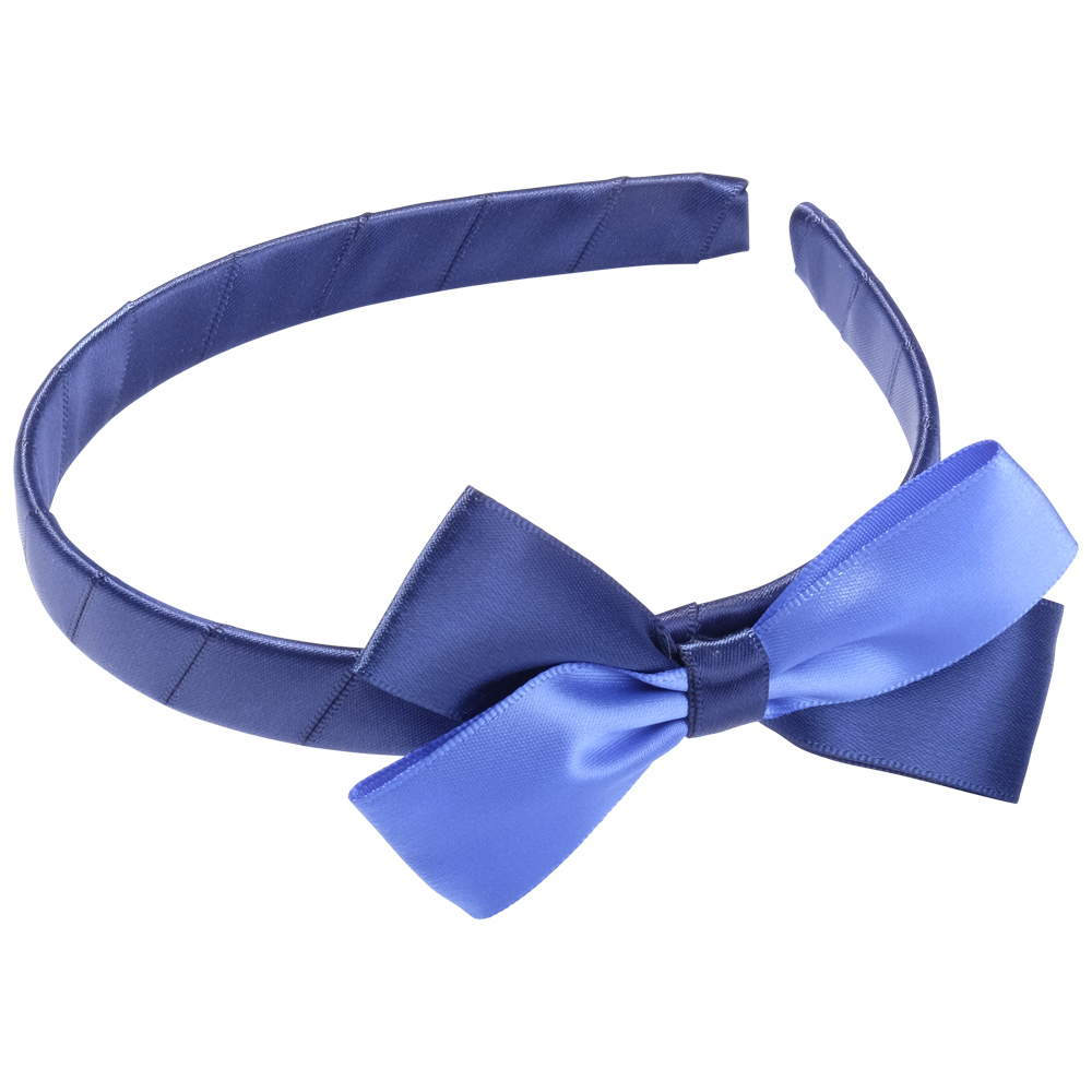 School Hair Accessories navy blue and royal blue bow headband