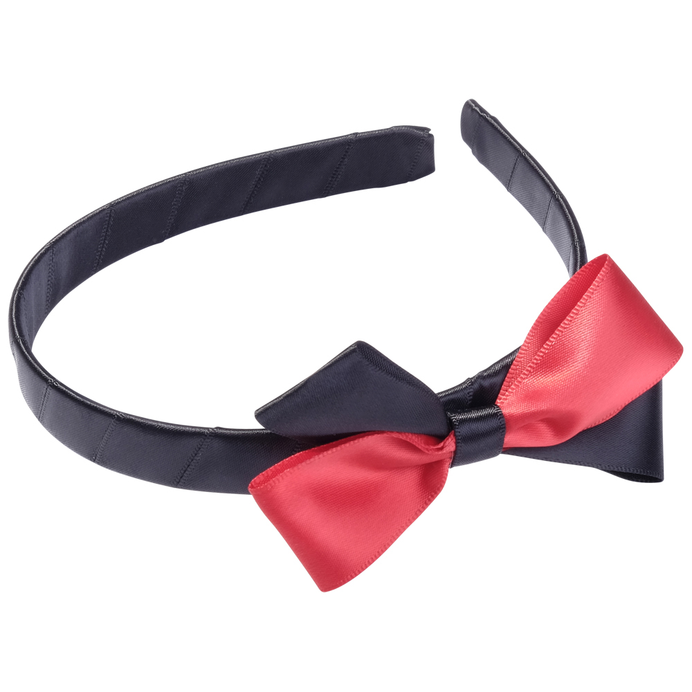 School Hair Accessories red and black bow headband