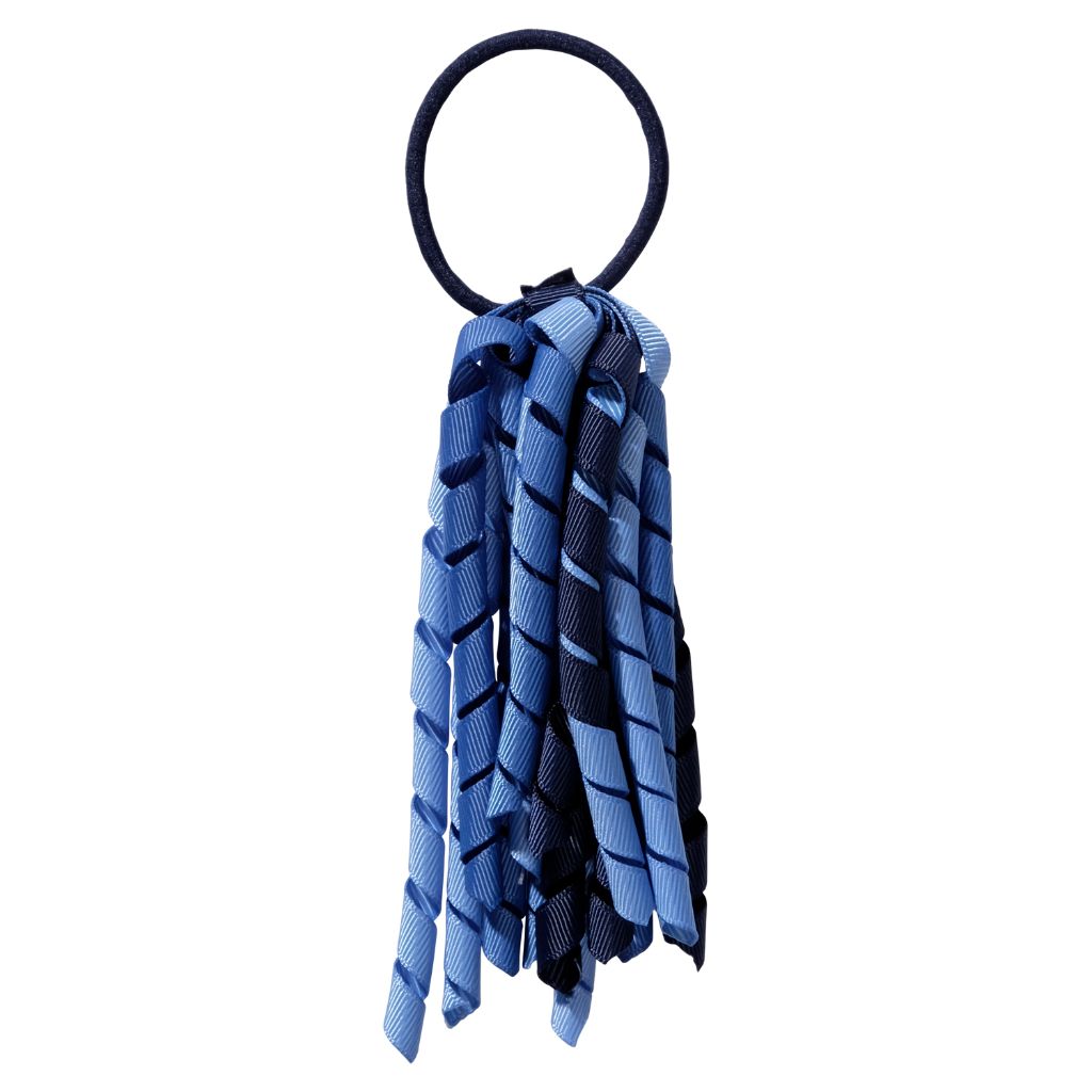 School hair accessories Korker Elastic hair tie dark blue mix