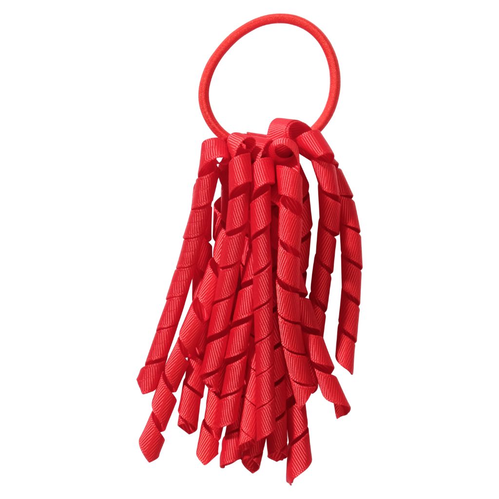 School hair accessories Korker Elastic hair tie Red
