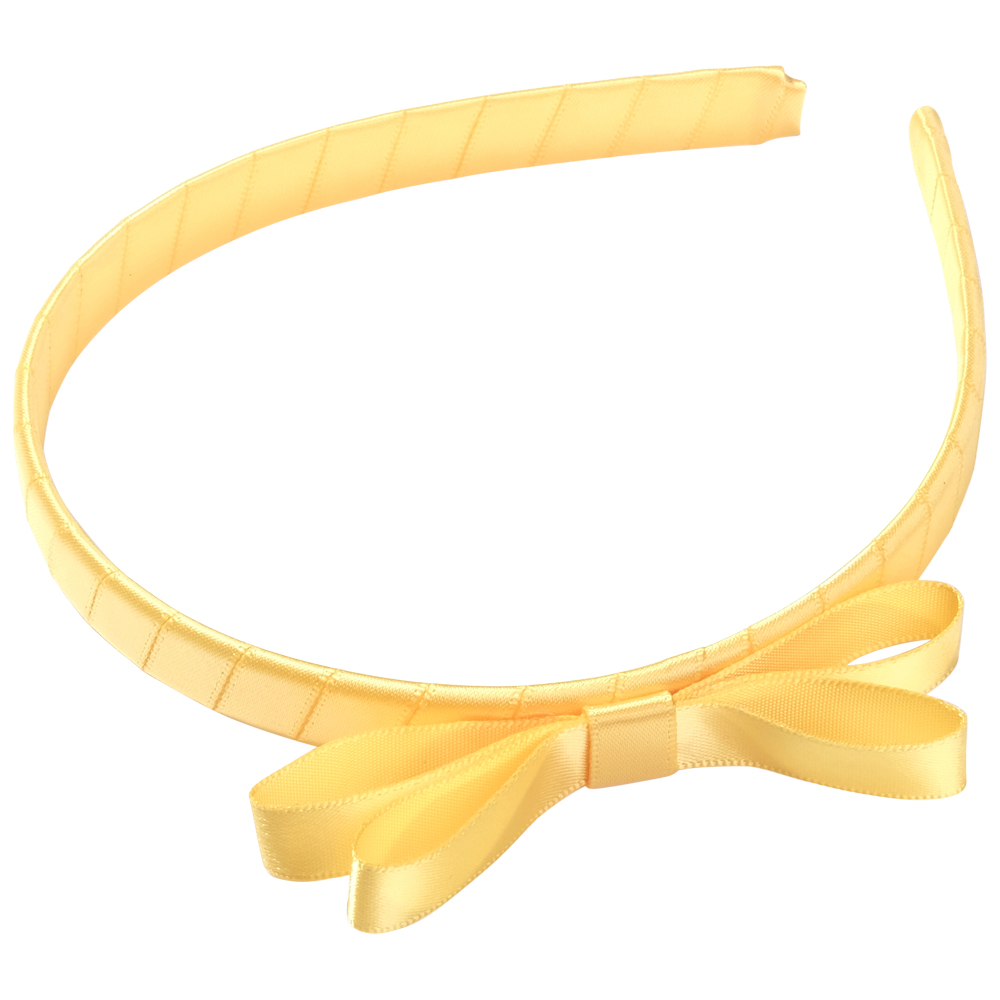 School Hair Accessories yellow bow headband