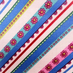 Flower stripe water resistant fabric School accessories