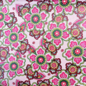 Pink Paisley water resistant fabric School accessories