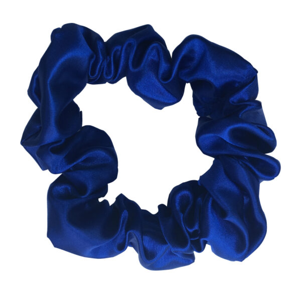 Large school scrunchie blue cobalt